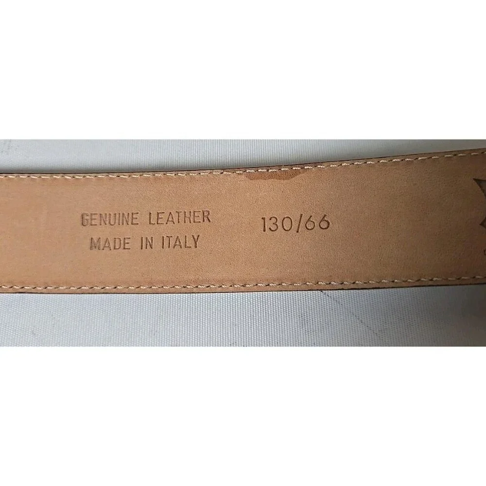 Rolando Bellagio Italian Leather Belt Men's Size 120 Brown Lake Como Italy